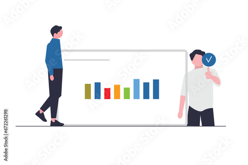 business person with graph