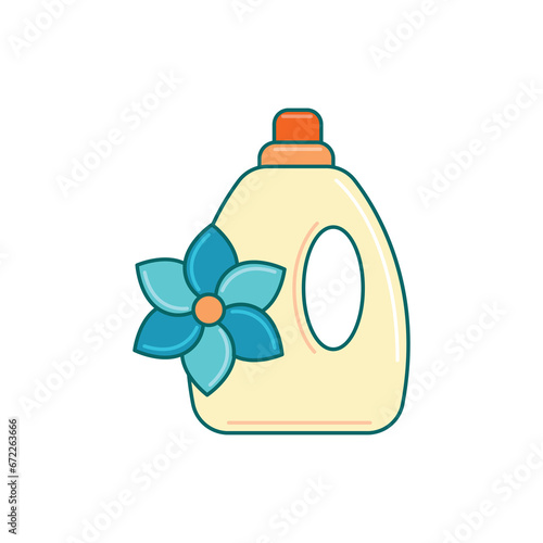 Laundry freshener logo graphic illustration