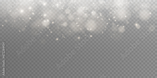 The dust sparks and golden stars shine with special light. Vector sparkles on a transparent background. Christmas light effect. Sparkling magical dust particles.	