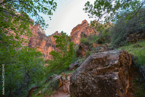 Zion National Park Landscapes in the shadows