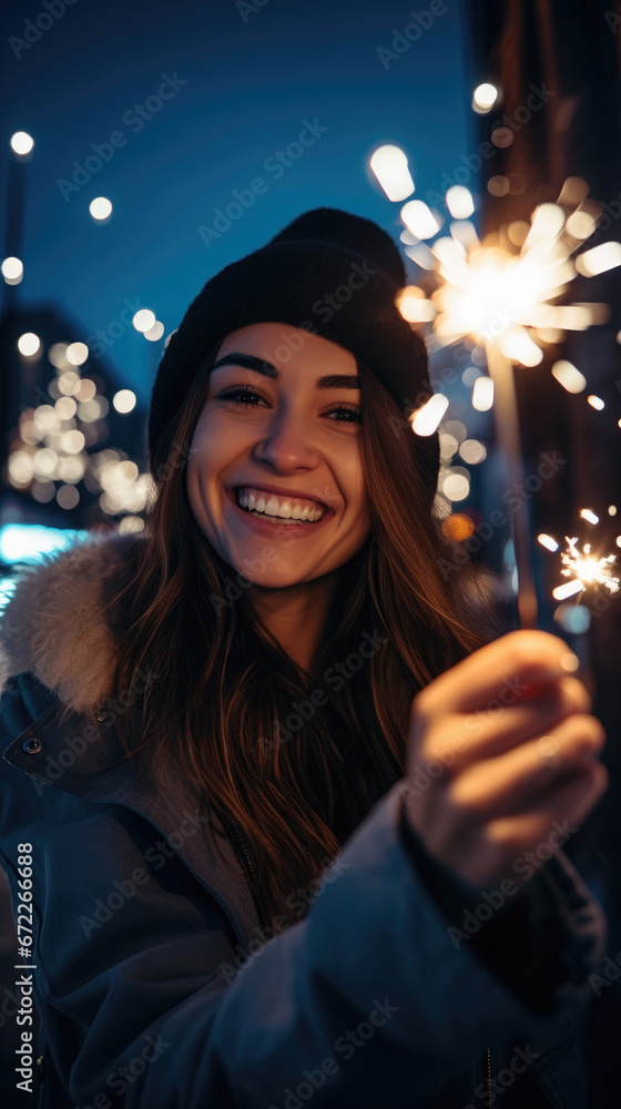 Playful Woman With A Sparkler At Night Lively , Background Image, Best Phone Wallpapers Playful Woman With A Sparkler At Night Lively , Background Image, Best Phone Wallpapers