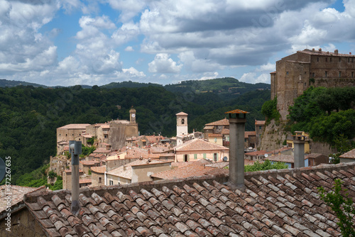 Sorano, historic town in Grosseto province, Tuscany © Claudio Colombo