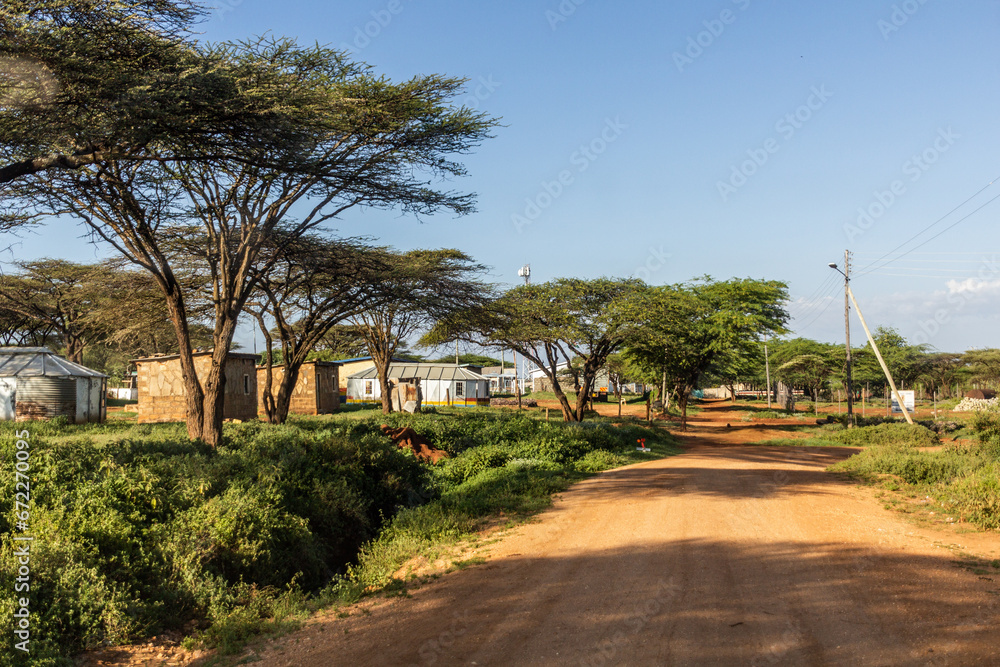 View of Baragoi village, Kenya