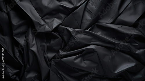  a black background with a very large amount of black material.  generative ai