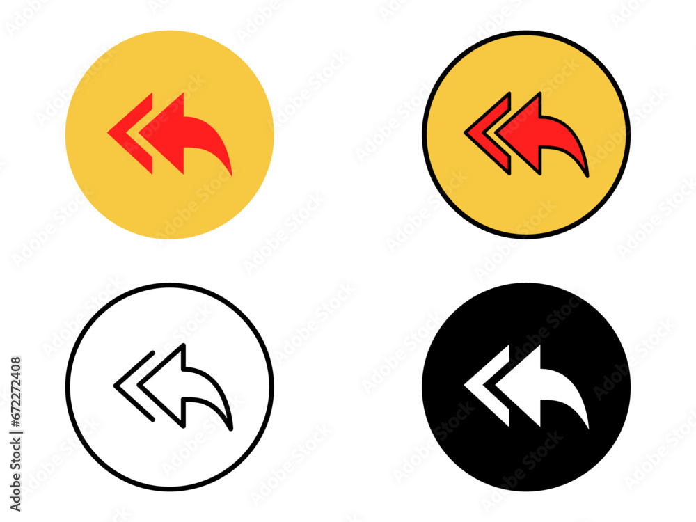 Set of content share vector icon illustration Set of content share vector icon illustration