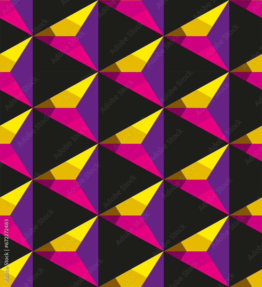 Fototapeta premium Seamless abstract geometric pattern