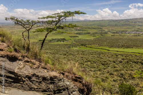 View from the Longonot volcano, Kenya photo