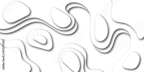 abstract White background with a beautiful pattern, soft lines and waves 3 d illustration.  multi layer cutout geometric pattern on vector, Abstract soft white background with waves.