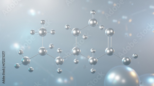 pregabalin molecular structure, 3d model molecule, anticonvulsants, structural chemical formula view from a microscope
