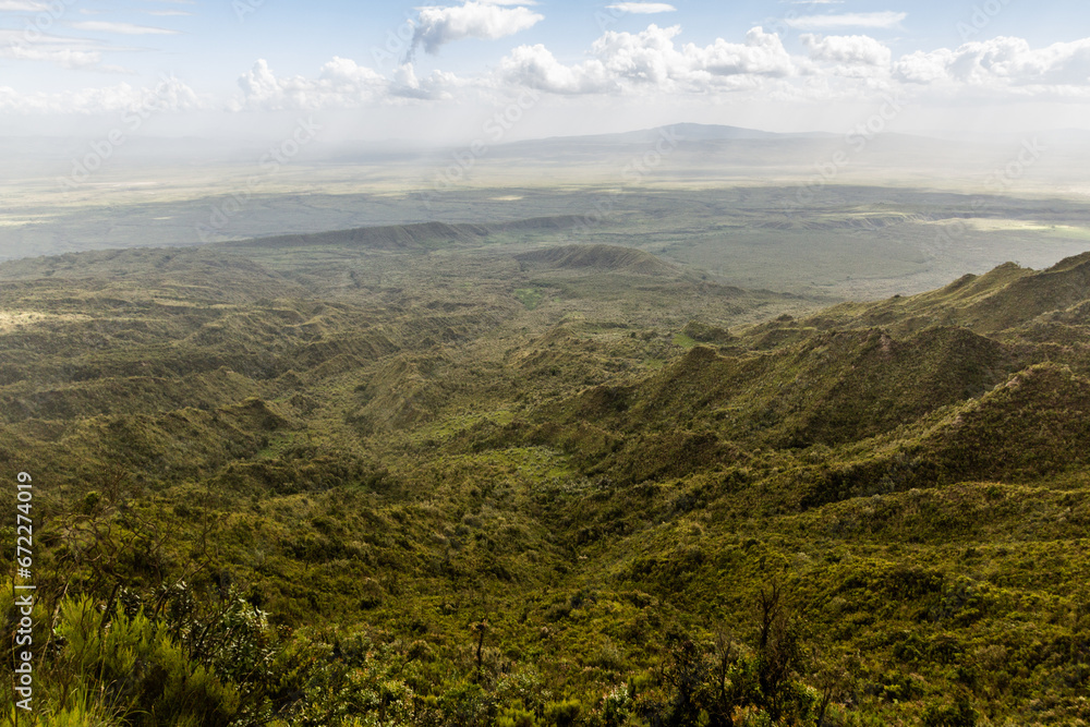 Fototapeta premium View of the Longonot National Park, Kenya