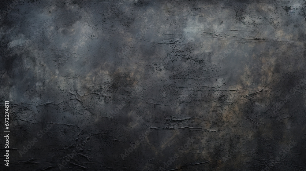 a painting of a black and grey wall with some clouds. generative ai a painting of a black and grey wall with some clouds. generative ai