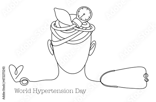 Head. Pressure. Tonometer. One line