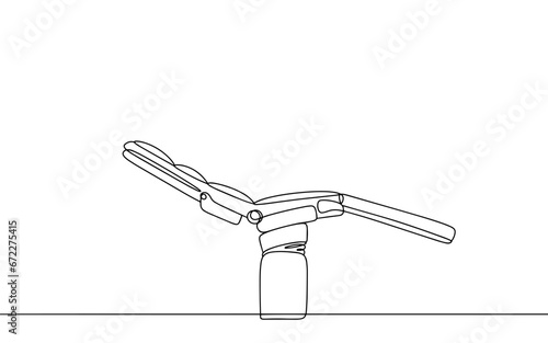 Surgical table. One line