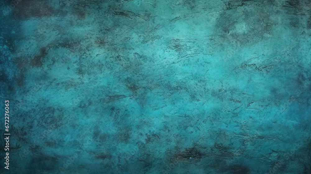  a painting of a blue and green background with a black border.  generative ai