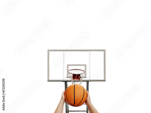 basketball in hand basketball hoop  PNG transparent
