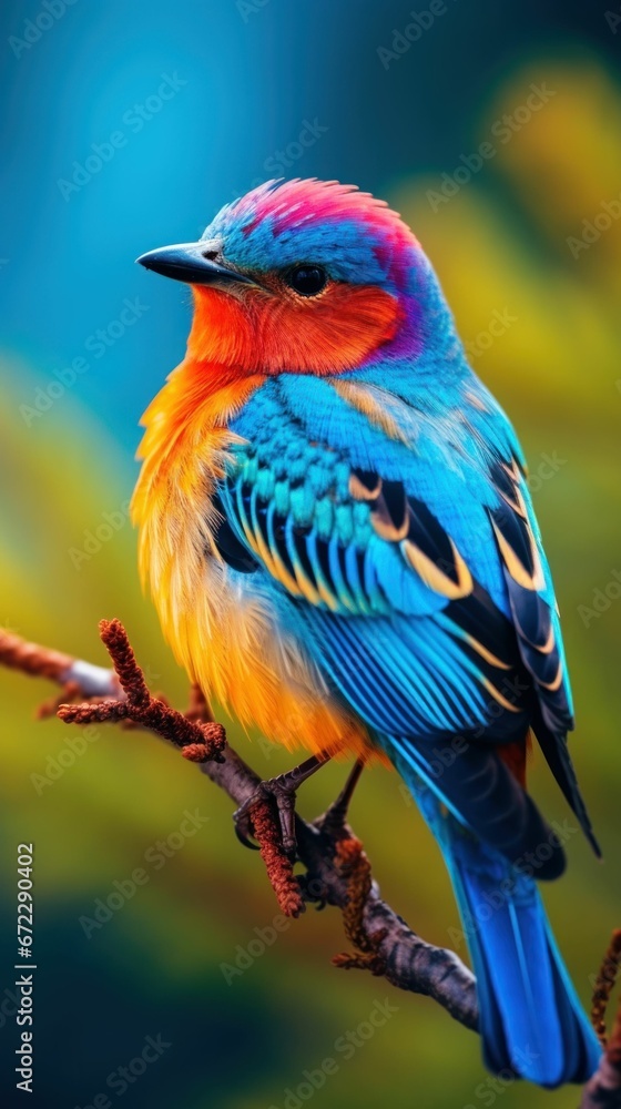 Fototapeta premium Beautiful Rare North American Bird