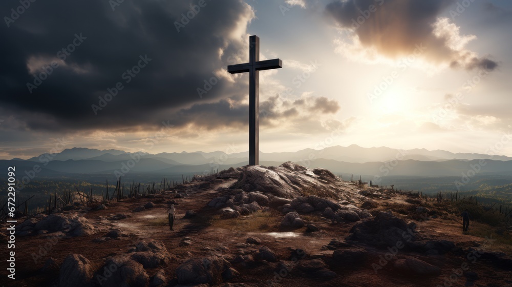 holy cross symbolizing the death and resurrection of Jesus Christ holy cross symbolizing the death and resurrection of Jesus Christ
