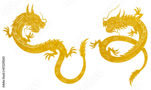 chinese gold dragon