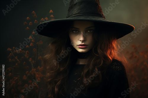 Witch, magic witch, woman dressed like with, witches, fantasy, halloween