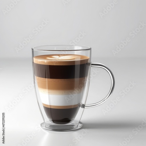 Streamlined Glass Coffee Mug