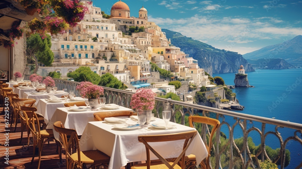 Beautiful view of Amalfi Coast, Italy
