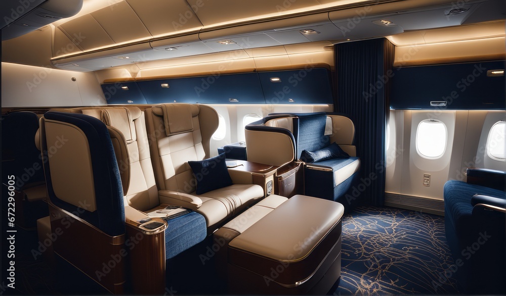 Enjoy the generous space and luxurious design of the First Class cabin, where every detail is crafted for your utmost relaxation. Enjoy the generous space and luxurious design of the First Class cabin, where every detail is crafted for your utmost relaxation.