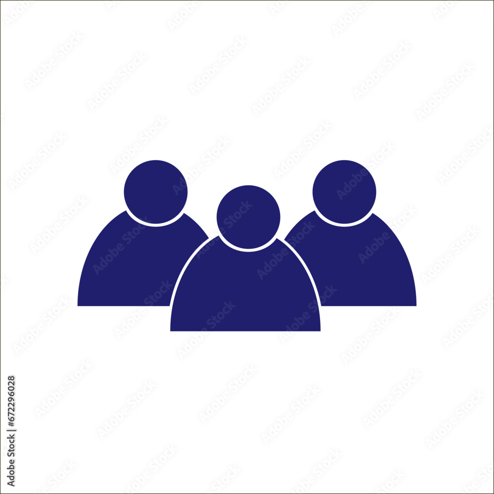 People icon, Vector EPS 10 illustration style. People icon, Vector EPS 10 illustration style.