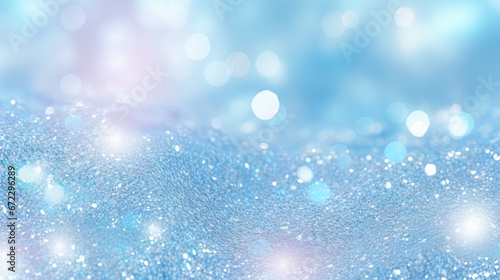  a blurry blue and white background with sparkles and bubbles.  generative ai © Shanti