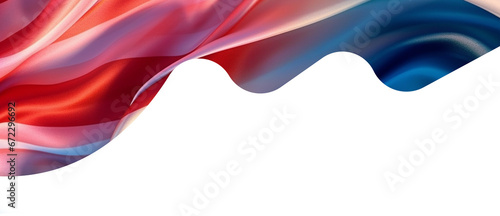 American flag with Waves red blue Gradients 4k   transparent PNG