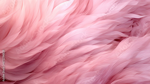  a close up of a pink bird s feathers texture.  generative ai