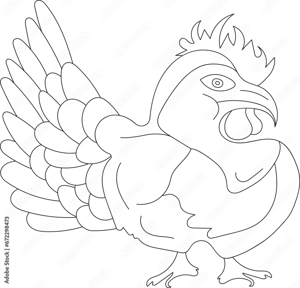 Obraz premium Kid's animal coloring page