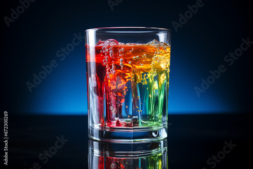 colorful drink, colorful drinking glass, drinkon ice, cold drink, bar drink, colorful cocktail