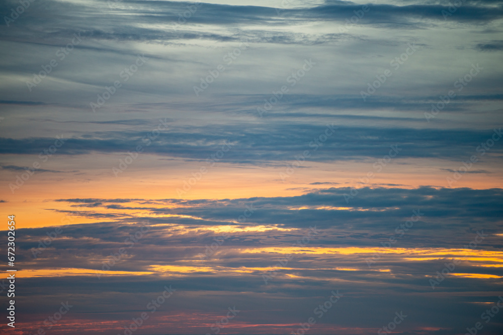 Beautiful Sky Sunset Background Image