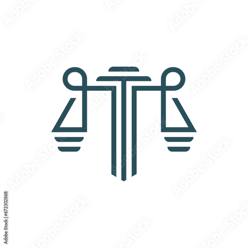 Law vector stock illustration on white background