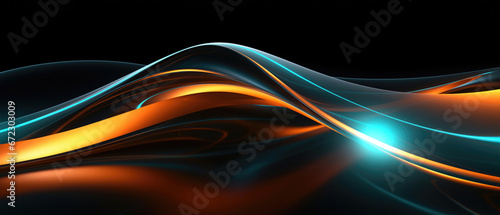  Luminous Flow Background. Abstract dynamic waves with radiant hues