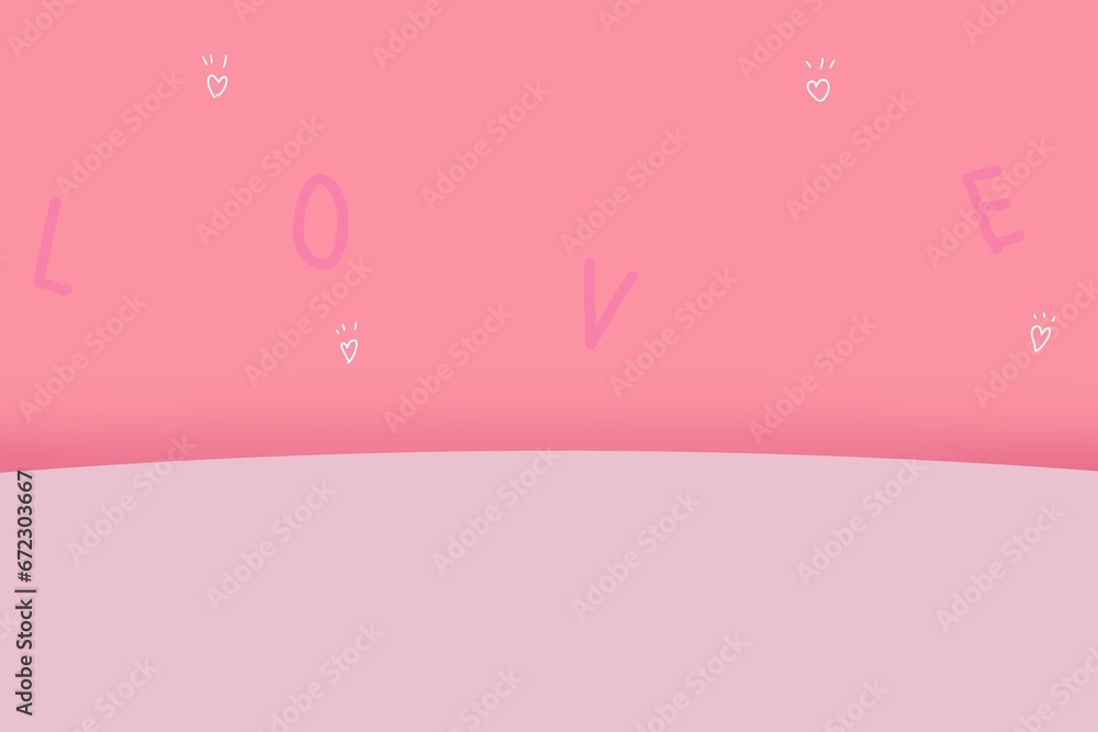 Valentine's Day Pastel Pink Background Image