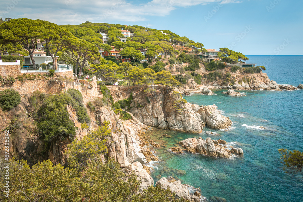 Lloret de Mar spanish holiday location in a warm sunny summer day