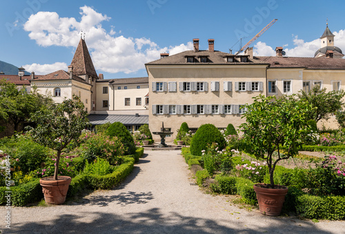 The Hofburg castle (13th century), former residence of the princebishops of Brixen/Bressanone, Bolzano province, South Tyrol, northern Italy, Europe