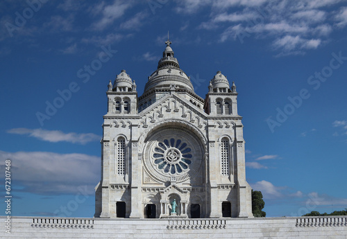 Sanctuary of Santa Luzia on the top of the Santa Luzia hill in Viana do Castello, Portugal photo