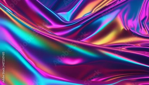 Synthwave, vaporwave, retrowave, retro futurism, cyberpunk themed abstract holographic background