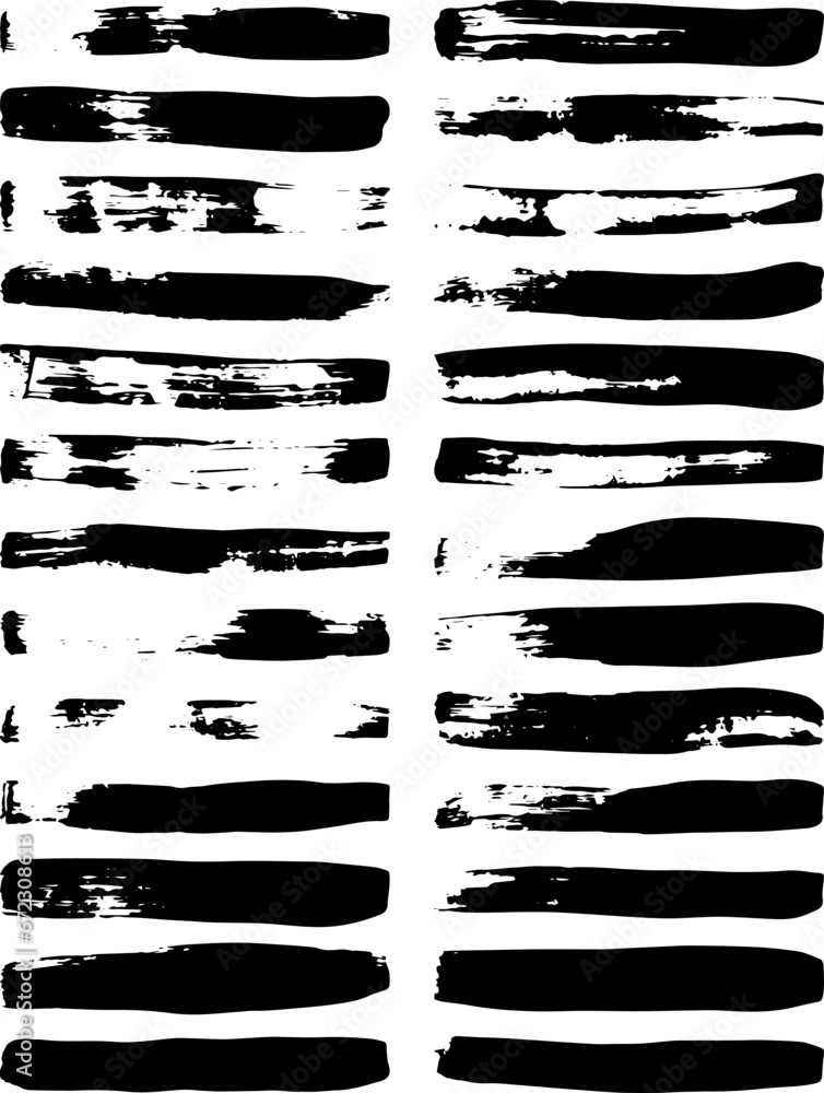 Set of vector brush strokes. Dirty ink texture splatters. Grunge rectangle text boxes
Set of vector brush strokes. Dirty ink texture splatters. Grunge rectangle text boxes