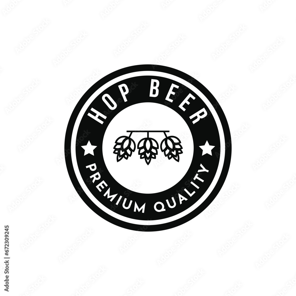 hop beer label logo design ideas
