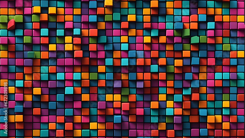 Small Squares Trippy Texture Wallpaper
