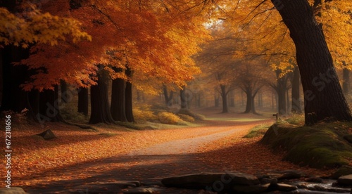 autumn in the park  fall colors in the park  autumn scene in the park  golden autumn seasone  autumn leaves