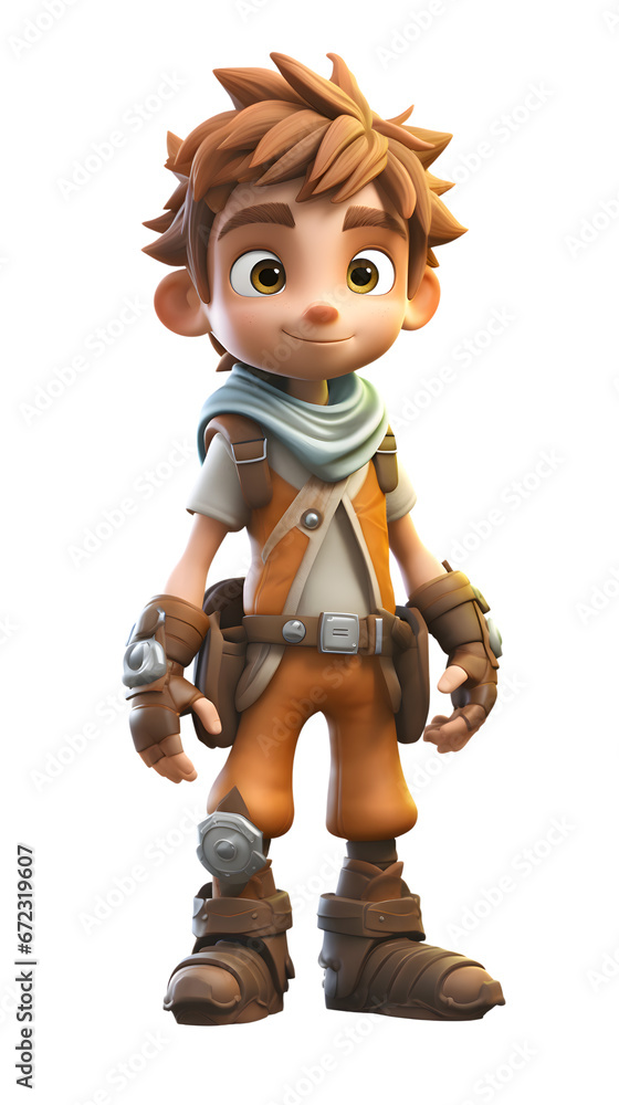 3D Gaming cartoon hero character transparent background 55 3D Gaming cartoon hero character transparent background 55