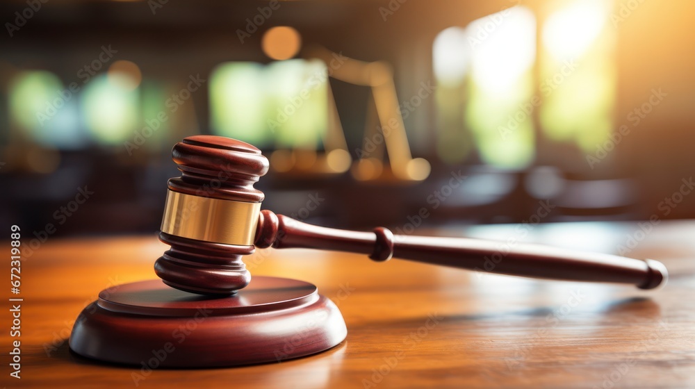 The Decisive Moment, Authority and Order Echoed by a Gavel on the Table The Decisive Moment, Authority and Order Echoed by a Gavel on the Table