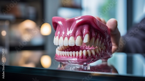 close up of teeth  generated by AI