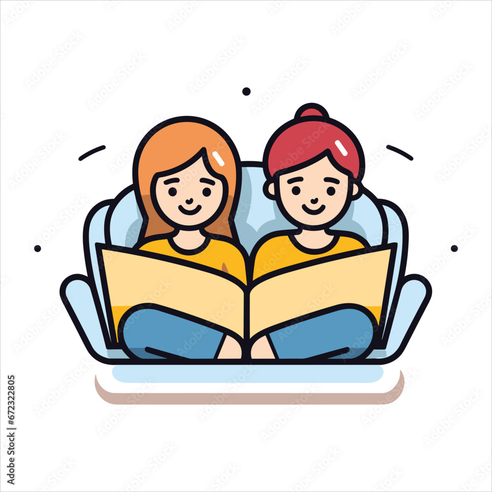 reading book cartoon vector reading book cartoon vector