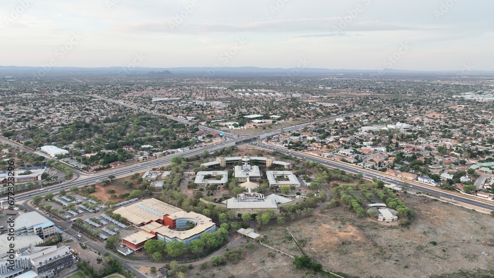 Mass Media complex in Gaborone, Botswana, Africa