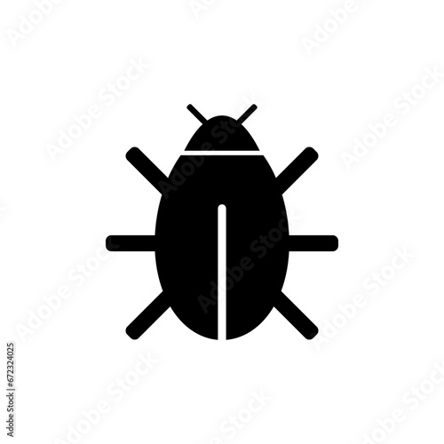 Bug icon on white.